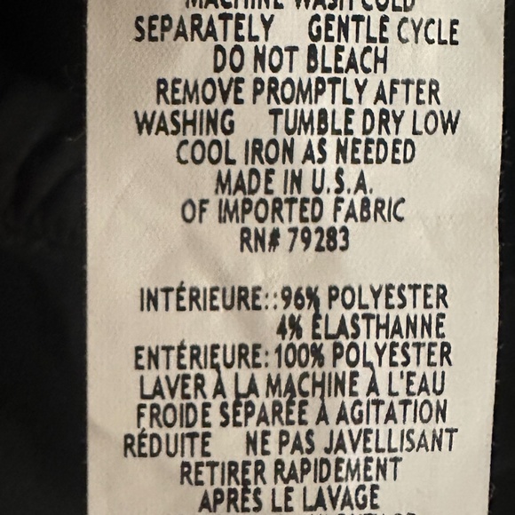 Alex Evenings Black Straight leg chiffon pant Size small petite LIKE NEW - Picture 5 of 7